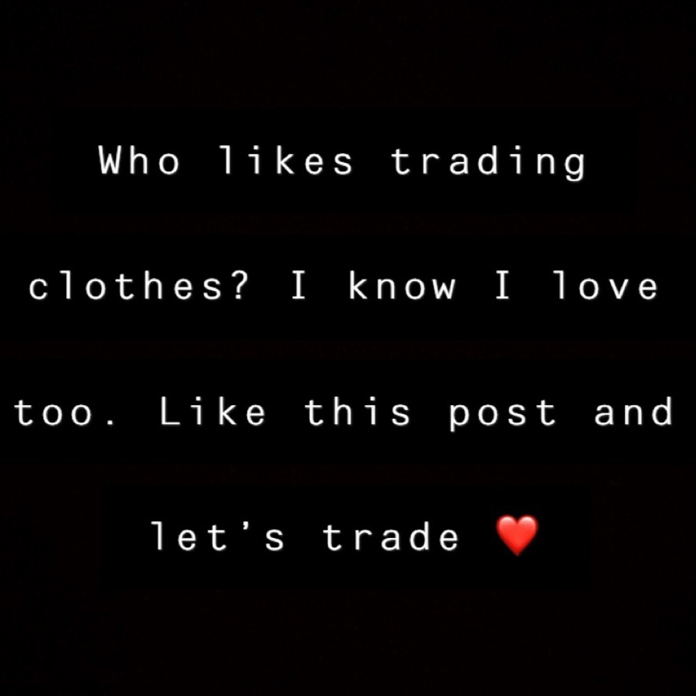Who else likes trading clothes??